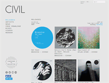 Tablet Screenshot of civilmusic.com